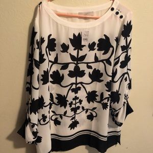Black and white Loft tunic